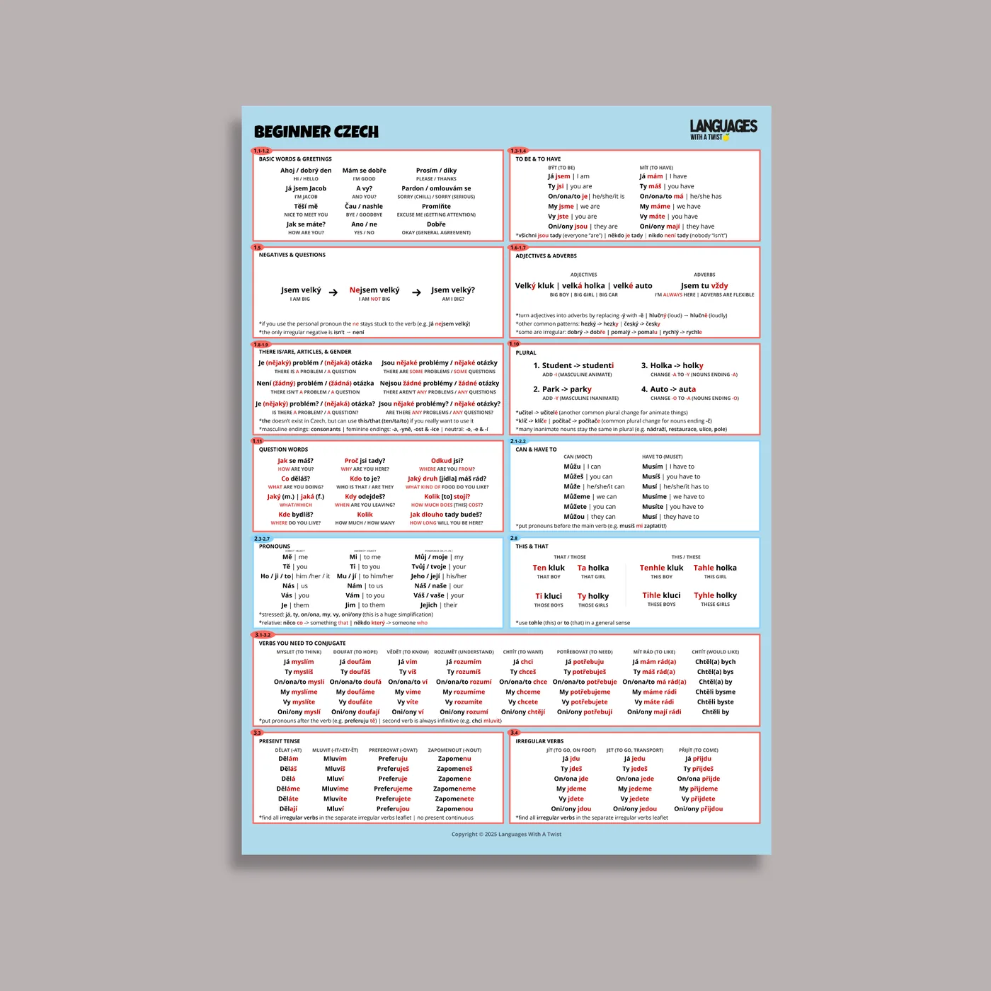 Beginner Czech leaflet